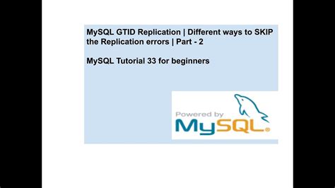 mysql replication skip one.